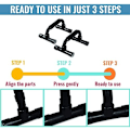 Miniatyrbild 5 av 5: Enkel Träningsutrustning, Push Up Ställ Tränings Power Trainer Bröstexpander Parallettes Barer Låga Paralleller Sport Fitness Ställ Kropp För