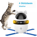 Miniatyrbild 6 av 6: Interaktiv Tumlare för Innekatter, Motion och Underhållning med Smart Interaktion, Fjärrkontrollläge för Att Lindra Uttråkning (Blå)