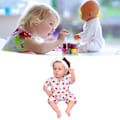 Miniatyrbild 1 av 8: Återfödd babydocka 12 tum mjuk silikon verklighetstrogen nyfödd babydocka barn gåva för 3 år gammal (tygkroppsdocka)