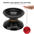 Miniatyrbild 7 av 8: Alloy Yoyo Ball Competition Yoyo Toy med 3 st ersättnings Yoyo Strings Glove SetBlack