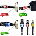 Miniatyrbild 4 av 7: 4 st Borr-adapter 105° Vinklad Bits 1/2 tum 3/8 tum 1/4 tum 360° Hylsadapter för Mutter Skruv