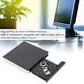Miniatyrbild 7 av 8: Slim Optisk Enhet för Förbättrad Bärbar Datorprestanda, Portabel DVD-brännare med Högkvalitativa Material för Windows, Mac, Linux