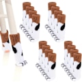 Miniatyrbild 1 av 7: Kattstolsstrumpor 16-pack Kattmöbler Strumpor Stolsbensöverdrag Söta Kattfotformade Stickade Möbelfötter Strumpor Stolsbensgolvskydd (Kaffebrun)