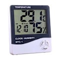 Miniatyrbild 1 av 5: Hygrometer inomhus och utomhus Digital termometer Hygrometer Elektronisk LCD väderstation (Färg: Vit)