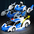 Miniatyrbild 3 av 5: Fjärrkontroll Transformerbil Robot Leksaker för Pojkar med Ljus RC Bil 2.4Ghz 1:18 Uppladdningsbar 360° Roterande Racerbil Födelsedagspresenter Leksaker för Barn Pojkar