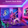 Miniatyrbild 7 av 8: 3M Smart Bluetooth Neon LED-remsa RGBIC Music Sync Strip Lights Party Bar Gaming Neon Light Atmosphere Backlight Light