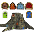 Miniatyrbild 2 av 5: Paket med 6 trädgårdshus, älvdörr, 2 mm tjock, miniatyrälvdörr, älvdörr, dekoration, älva, miniatyrhusdörr, barn, minipresent,