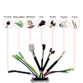 Miniatyrbild 4 av 8: 36V 48V 250W Elektrisk Cykel Konverteringskit Motor Controller Tumgas PAS Pedal Assist Sensor Display Meter