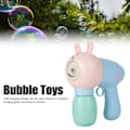 Miniatyrbild 7 av 8: Bubbelblåsare leksaker USB Mist Bubble Machine Blaster leksak med bubbellösning för barnLjusblå