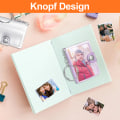 Miniatyrbild 3 av 7: Paket med 2 minifotoalbum, fotonyckelring med 16 fickor, 2 tums mini portabelt fotoalbum, personlig fotoalbumkorthållare för gör-det-själv-foto