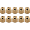 Miniatyrbild 1 av 4: 10 st delar mässing extruderhjul 26 tänder mässing extruderhjul för CR-10.CR-10S, Ender 3 extruder, Ender 3 Pro, MK7 MK8(26 tänder)