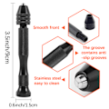 Miniatyrbild 6 av 7: Precision Pin Vise Hand Drill Bits, Black Mini Pin Vise med 10 stks Stål Twist Drill Bits (0,3-3 mm), Micro Twist Drill Bits, Mini Hand Drill Tool