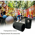 Miniatyrbild 4 av 5: Skyddskåpor för Trampolinstolpar, Säkerhetsnätstolpshållare i Plast för Platt Stålplåt Toppringsystem, 1.26\" Tjocka Stabila Hållbara Trampolinnätstolpar