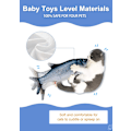 Miniatyrbild 4 av 7: Realistisk Fisksimulering, Interaktiv Kattleksak för Innekatter med Rörelsesensor, Högkvalitativa Material, USB-laddningsbar Bittålig Plysch,
