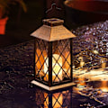 Miniatyrbild 3 av 5: Hängande solcellslykta - Flamlös flimrande LED - Missionslykta för bord, utomhus, fest etc