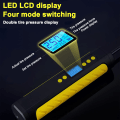 Miniatyrbild 7 av 9: Bärbar luftkompressor Mini-uppblåsare Elektrisk pump, Nödlägesdäckuppblåsare med LCD-display LED-ljus, mobil ström, 2000mAh Laddningsbar Li-ion