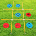 Miniatyrbild 1 av 5: AGOTENI Jätte Tic Tac Toe-spel, Yard Toss-spelset, Premium bärbar PVC-inramad utomhus inomhus Tic Tac Toe-spel för vuxna, barn och familj