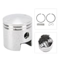 Miniatyrbild 8 av 8: 2-takts bensindriven kolvkit metall 47mm uppgradering för 80cc 66cc bensindriven motor motoriserad cykel
