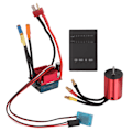 Miniatyrbild 2 av 8: Borstlös motor ESC-set med högt vridmoment, multipel skydd, programmerbar S35A borstlös ESC med programmerare för 1/14 1/16