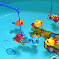 Miniatyrbild 6 av 7: Badleksaker för barn Set Badkar Fiskespel Vattenleksaker för pojkar flickor Inomhus Badleksak