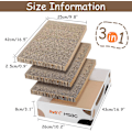 Miniatyrbild 4 av 5: Interaktiv klösbräda för katter, böjd design för träning & kroppsflexibilitet, hållbart & vändbart miljövänligt material för möbelskydd (3