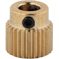 Miniatyrbild 4 av 4: 10 st delar mässing extruderhjul 26 tänder mässing extruderhjul för CR-10.CR-10S, Ender 3 extruder, Ender 3 Pro, MK7 MK8(26 tänder)