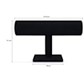 Miniatyrbild 3 av 5: T-Bar Ställ för Smyckesorganisatör, Rektangulär Bas Armbandshållare, Sammet Material för Halsband Armband Display, Träkonstruktion Säkerställer