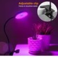 Miniatyrbild 2 av 3: 15W växtlampa LED fullspektrum växtljus 3 ljuslägen inomhus växt växa lampa med timer
