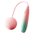 Miniatyrbild 7 av 8: Hopprep utan hopprep Praktisk ABS PVC Säker sladdlös hopprep Hopprepssnöre för träning Gradient Rosa