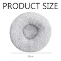 Miniatyrbild 6 av 6: Anti-stress Djurbädd med Donut Cuddler-design, Mjuk Plyschbädd Ger Ledavlastning, Halkfri Botten För Ökad Säkerhet, Enkelt Underhåll och Fluffig