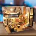 Miniatyrbild 1 av 4: DIY Hus Miniatyr Present Inredning Konstruktion (Rumbox)