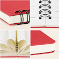 Miniatyrbild 3 av 7: Spiralblock för studenter, A5 1-pack 5,5x8,3\" Linjerade reseanteckningsböcker Journal, Memo Notepad Skissbok, Studenter College Office Business