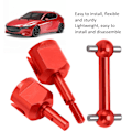 Miniatyrbild 8 av 8: Framaxel i aluminiumlegering, lättviktskoppling, drivaxelset med anslutningskoppar för Tamiya TT02 RC-bil, röd