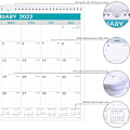 Miniatyrbild 3 av 7: Kalender 2022 - Väggkalender 2022 från januari 202 till juni 2023, 12 månaders kalender med datum, tjockt papper för organisering och planering