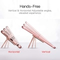 Miniatyrbild 8 av 9: Telefonringhållare, ultratunn 360° roterande fingergreppringhållare kompatibel med magnetisk bilhållare för iPhone Samsung Galaxy (roséguld)