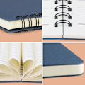 Miniatyrbild 3 av 7: Spiralblock för studenter, A5 1-pack 5,5x8,3\" Hardcover Linjerade Reseböcker Journal, Memo Notepad Skissbok, Studenter Kontor