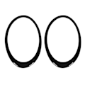 Miniatyrbild 2 av 8: Vänster Höger Strålkastare Trim Ring Strålkastare Båge 51137351371 för Clubman F54 2014‑2019 Blank Svart