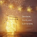 Miniatyrbild 2 av 6: LED-ljusslinga, 10 fot/3 m 30 lysdioder, eldflugor, ljusslinga, trädgård, fest, bröllop, festivaldekorationer, pyssel, batteridrivna lampor (varm