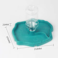 Miniatyrbild 2 av 5: Stabil Bas Reptilmatare, Automatisk Vattendispenser med 2-i-1-design för Enkel Hantering, Transparent PP-material för Övervakning av Vatten