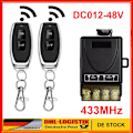 Miniatyrbild 2 av 5: 2x radio on/off switch fjärrkontroll 12V 24V 36V 48V DC ljusströmbrytare sändare