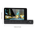Miniatyrbild 6 av 8: Innovativ Dashcam, 3-enheters set med vidvinkelobjektiv & WiFi-anslutning, Stöder loop-inspelning & infraröd mörkerseende