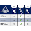 Miniatyrbild 3 av 9: Duschväggskrok, Duschvägg för Badrum – Mycket Lätt Badrumskrok för Dusch – Duschförvaring på Duschdörren (11cm)