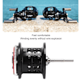 Miniatyrbild 7 av 8: Baitcasting Line Spool Full Metal Modified Fishing Reel Wire Cup för Water Droplets WheelSV Metal Micro Objects Spool