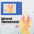 Miniatyrbild 6 av 8: Infraröd Termometer Termisk Bildkamera Handhållen Bärbar Temperaturmätare Sensor MLX90640