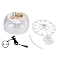 Miniatyrbild 2 av 8: Äggkläckningsmaskin Mini Automatisk 12 Äggkläckare med Helt Transparent Isoleringsskydd för Kläckning av Fjäderfä EU-kontakt 220V
