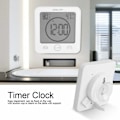 Miniatyrbild 4 av 5: Digital Duschklocka, Vattentålig för Badrum och Kök, Pekskärmstimer, Flexibel Installation, Nedräkningstimer med Alarm, Temperatur