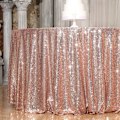 Miniatyrbild 5 av 6: Elegant Roséguld Paljettduk, 50\", Glittrigt Mesh-tyg För Bröllops- & Festdekorationer, Glänsande & Hållbar För Oförglömliga Evenemang