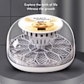 Miniatyrbild 8 av 8: Äggkläckningsmaskin Mini Automatisk 12 Äggkläckare med Helt Transparent Isoleringsskydd för Kläckning av Fjäderfä EU-kontakt 220V
