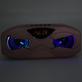 Miniatyrbild 8 av 8: Robot Design Högtalare Liten Inbyggd Mikrofon Klar Justerbar Hållbar LED-lampa Trådlös Högtalare (Rose Gold )