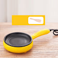 Miniatyrbild 1 av 2: Multifunktionell 2 i 1 Äggkokare Non Stick Ägg Stekpanna Äggkokare Automatisk Avstängning Äggkokare Maskin för Hem Sovsal Gul